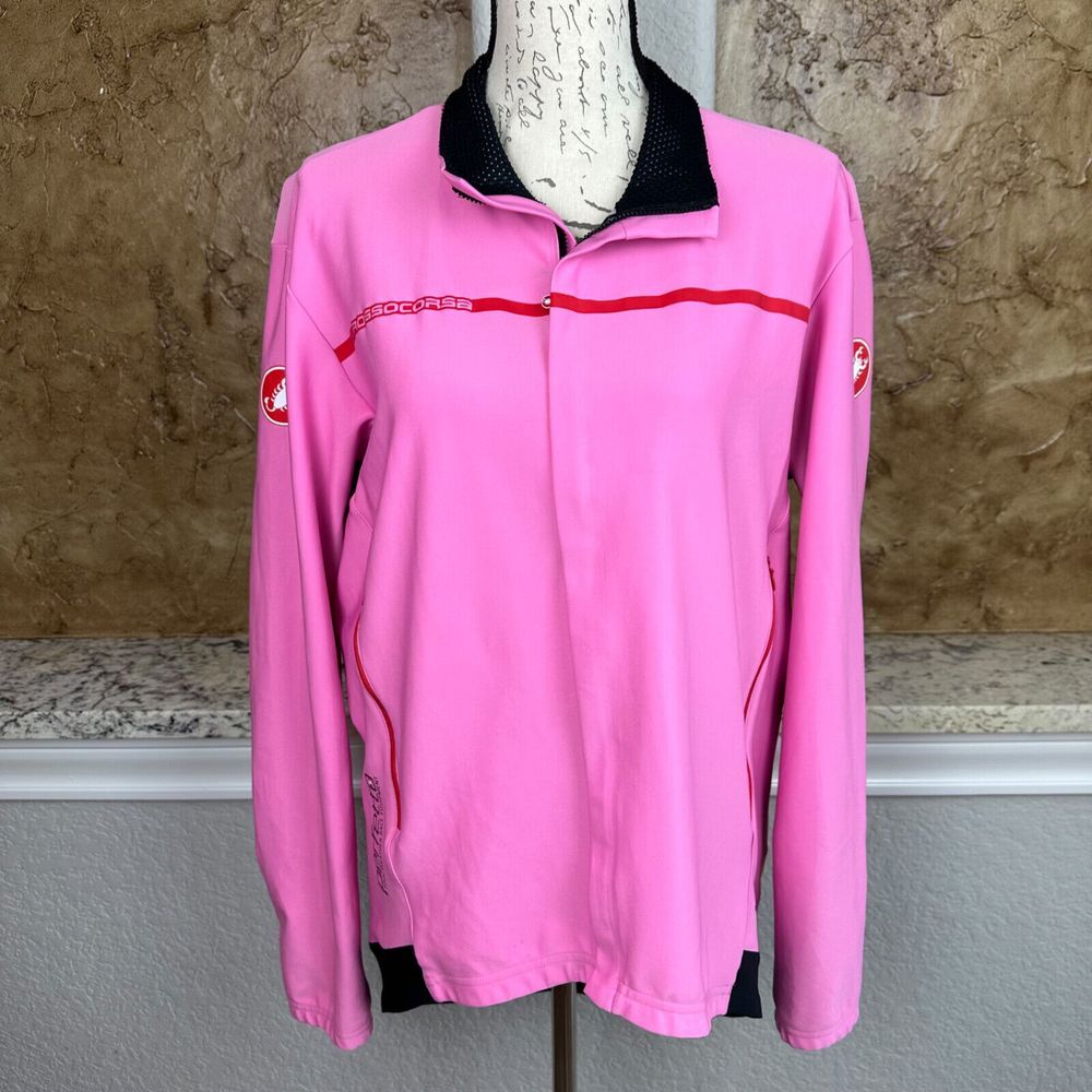 Castelli Rossocorsa Gore Windstopper Jacket Women's‎ XXXL Pink Cycling Biking